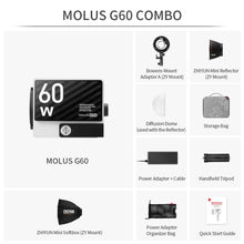 Load image into Gallery viewer, ZHIYUN MOLUS 60W POCKET COB LIGHT PRO PACK - Zhiyun Australia
